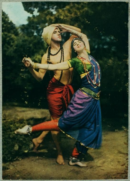 Ruth St Denis Ted Shawn out of doors photo